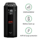 Apc Back-ups Pro 1500va Ups Battery Backup  Surge Protector  Bx1500m Backup B   