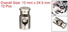 12pcs Metal Cord Locks 0 25  Single Hole Spring Stopper Slider Toggles End