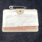 Gary Player Signed 1974 Masters Badge Jsa Coa Golf Champion Ticket South Africa