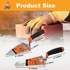 Fatadin 2 Pcs 6  Concrete Trowel  Carbon Steel Masonry Tools Set    