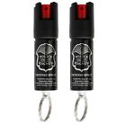 2 Police Magnum Pepper Spray  50oz Keyring Keychain Defense Security Protection