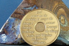 Alcoholics Anonymous Aa 22 Year Bronze Medallion Coin Chip Token Sobriety Sober