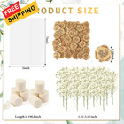 Fuyoooo 50 Sets Wedding Invitations Wraps Set Pre Folded Vellum Jackets For    
