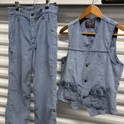Vintage 70s Barnstormers Levi   s Rockabilly Big E Corduroy Vest   Pants Set Rare