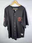 Vintage Hickory Crawdads Baseball Jersey Black Size Xxl Minor League