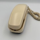 Vintage Western Electric Trimline Rotary Phone Beige White Land Line Desk 220