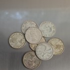 Canada 25cents Caribou Quarters Lot Of 8 Mixed Years  1958  80  Silver