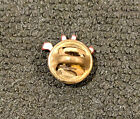 Isaia Napoli Signature Red Coral Lapel Pin Authentic