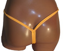 New Bright Orange Double String Thong Exotic Pole Dancer Costume Bikini Bottom