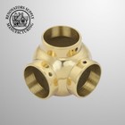 Brass Ball Side Outlet Ell Fitting 1 5  Bar Foot Rail   Renovator s Supply