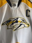 Men   s Reebok Shea Weber  6 Nashville Predators Nhl Jersey Sz 52 - White Rare