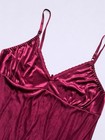 Tracy Satin Chemise Nightdress Burgundy Wine Red Slip Lingerie Size Uk10