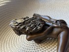 Vintage Bronze Sculpture Statue Woman Marble Deco J patoue Rare Decor Art Lady