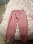 Lululemon Pink Sweatpants Elastic Waist Drawstring Size 8 Yoga