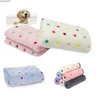 Premium Flannel Pet Blanket Small Paw Print Cat Dog Puppy Warm Bed Mat Cushion