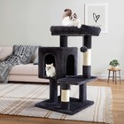 Road Cat Tree Tower Kitten Play Scratching Post Condo House Bed Furniture
