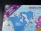 Vintage Battat 2005 Wooden World Map Puzzle Educational Geographical