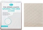 Washing Machine Cover Waterproof Quilted Peva Zippered Heavy Duty Beige
