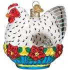 Old World Christmas Blown Glass Ornament For Christmas Tree  French Hen