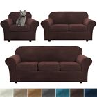 Velvet Sofa Covers For 1 2 3 Seat Cushion Couch Slipcovers With Individual Cover
