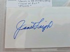 Janet Leigh Signed Index Card 3x5