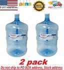 Large Reusable 5 Gallon Water Bottle Jug Container Bpa Free Home Office  2 Pack 