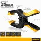 Equiptz Spring Clamps For Woodworking  Crafts  All Sizes Pack  Yellow   Black 