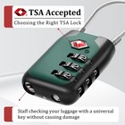 Joyway Tsa Approved Luggage Lock  3 Digit Combination Cable Lock With Alloy B   