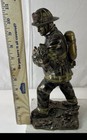 Unknown Statuette Firefighter Rescuing Child 11  Free Shipping
