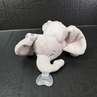 Philips Avent Soothie Snuggle Pacifier Holder Giraffe And Elephant Plush Lot