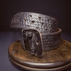 Bianchi Duty Belt  size 32   Waist Black Basket Weave Leather