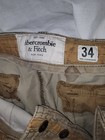 Abercrombie   Fitch Mens Paratrooper Cargo Shorts Size 34 Beige  Vtg Distressed 