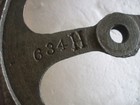 Vintage Cast Metal Lamp Light Base Part