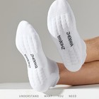 Pairs Of Unisex Socks towel Bottom Casual Ankle 5 White     Black     Gray
