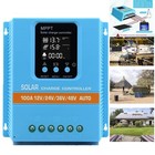 4800w 100a Mppt Solar Charge Controller 12v 24v 36v 48v Battery Pv Regulator Lcd