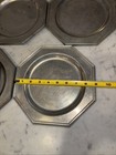 Vintage Wilton-columbia 9    Pewter Plates  set Of 7 