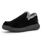 Fitville Men s Slip-on Suede Comfort Slippers Casual Shoes W  Fur Size 8-15
