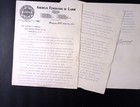 1917 American Federation Of Labor 3 Page Letter Concerning Convention Credential