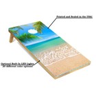 4 x2  Beach Theme Cornhole Boards     Regulation Size Outdoor Game Set