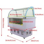 12 Pan Ice Cream Showcase Ice Cream Refrigerator Gelato Showcase With Led Light