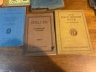 Vintage Antique Estate Book Lot Stack Of 9 - 1910s-1950s School History Decor