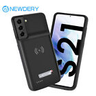 Newdery Battery Charger Case For Samsung Galaxy S21 Wireless Charging Power Bank