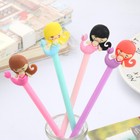 30pcs Cartoon Mermaid Shape Unisex Pen Black 0 5 Water Pen Student Gel Pen