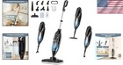 Leiksen Steam Mop  12-in-1 Powerful Handheld Cleaner L  Black