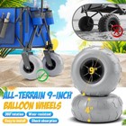 Beach Wagon With Big Wheels For Sand  350lbs 9  Balloon Wheels  Ocean Blue