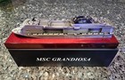 Msc Cruise Line Cruise Ship Model Grandiosa Metal On Wood