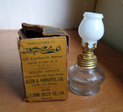 Antique Vapo Cresolene Medical Mini Kerosene Lamp With Original Box Scarce 