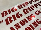 5 Piece Big Ripper Die Cut Vinyl Decal Set 60  Colors Se Racing Pk Bmx Bikes