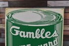 Vintage Nos Gambles Home Guard Super Quality Paint Can Advertising Tin Sign
