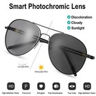 Men s Military Style Polarized Pilot Aviator Sunglasses Large 60mm Frame W case